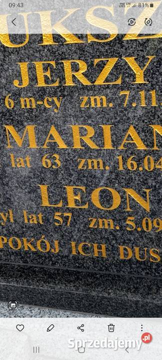 Malowanie odnawianie renowacja liter na pomniku Białystok