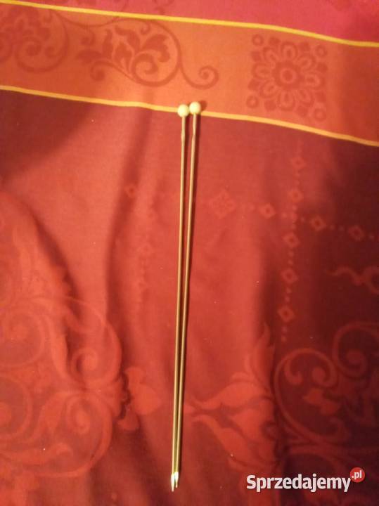 Druty z beżową kulką rozmiar 3 34 Vintage mazowieckie Warszawa