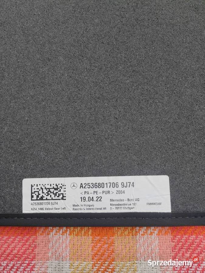 Dywaniki OE gumowe Mercedes GLC X253 C253 AMG Bolewice
