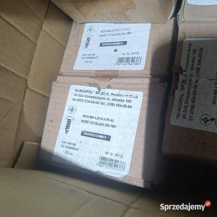 Wkręt 42x16 nierdzewny KPH A2 wkręt do blachy Bielsk Podlaski