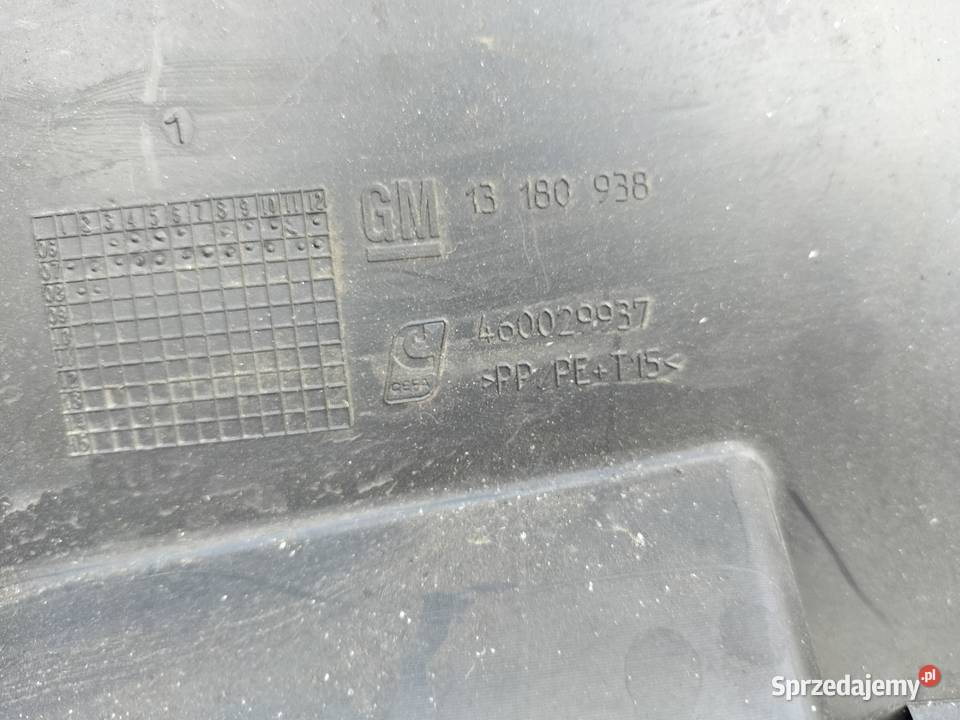 OPEL CORSA D 13180938 OSŁONA TAPICERKA TYLNEJ Kamień-Kolonia