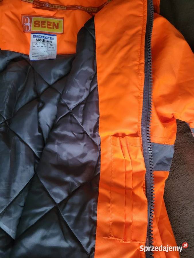 Kurtka odblaskowa zimowa pikowana firmy Seen Inny rodzaj Moda i Styl Gliwice sprzedam