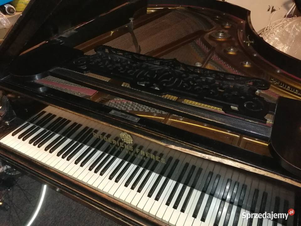 Fortepian Diederichs Freres real foto Gdańsk