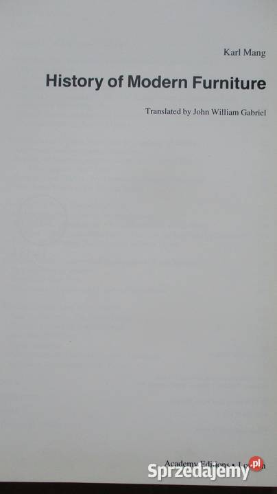 History of modern furnitureHistoria nowoczesnych łódzkie Łódź