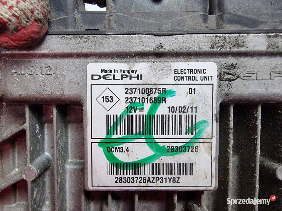 KOMPUTER SILNIKA ECU NISSAN NOTE 237100875R Lipno