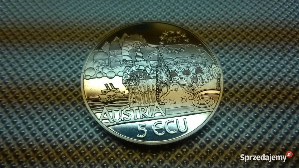 MONETA Austria 5 ECU 1997 Warszawa