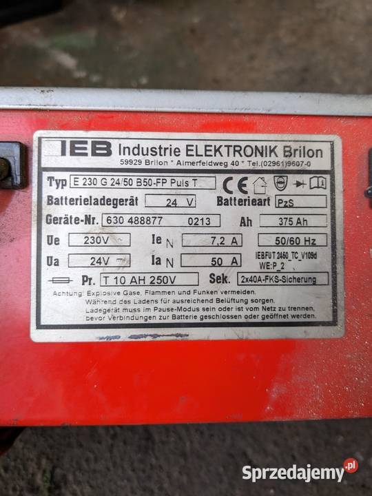 Prostownik trakcyjny 24V 50A Filon futur Babienica