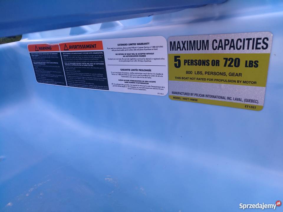 Rower wodny PELICAN 5 osobowy nowy Koronowo