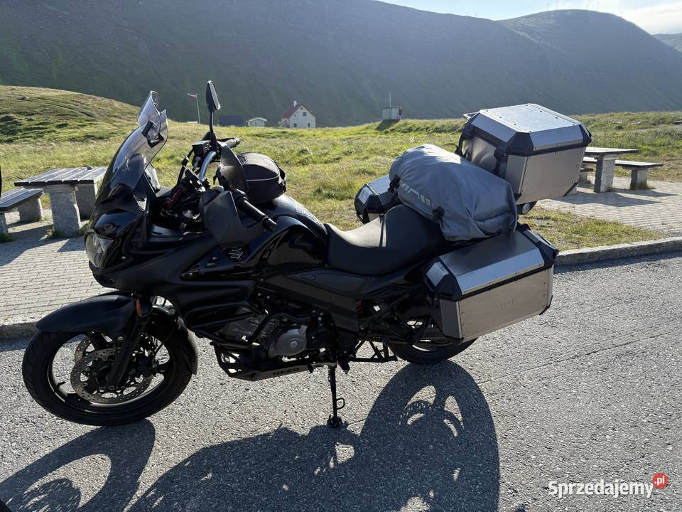 Suzuki DL 650 VStorm 2012 3 kufry Alu Givi podgrzewane manetki Suzuki wielkopolskie Poznań