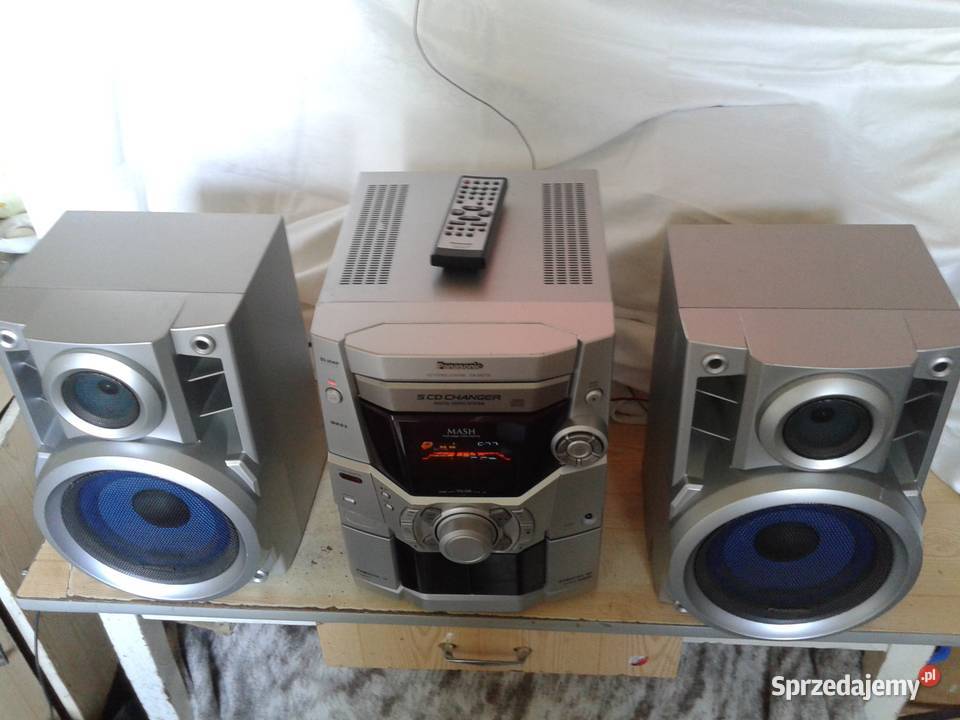 wieża PANASONIC z pilotem komplet świętokrzyskie Ostrowiec Świętokrzyski