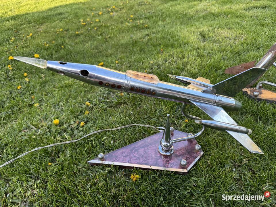 Lampa Rakieta Space Age lata 6070 vintage PRL lubelskie Kraśnik
