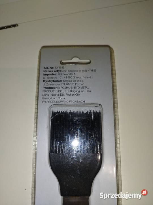 Szczotka do grilla KY4546 metalowa szczotka odcienie szarości Akcesoria kuchenne Warszawa sprzedam