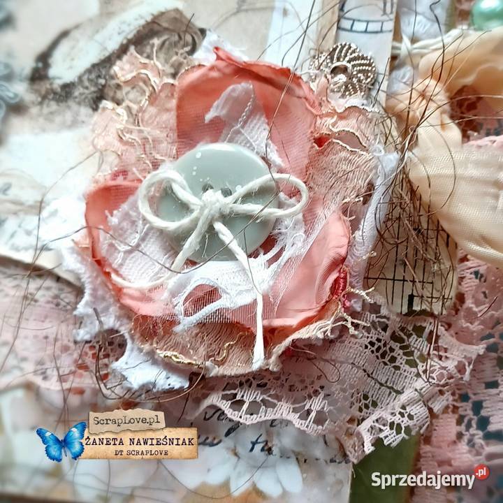 Album Shabby Chic prezent pamiętnik scrapbook małopolskie Mszana Dolna