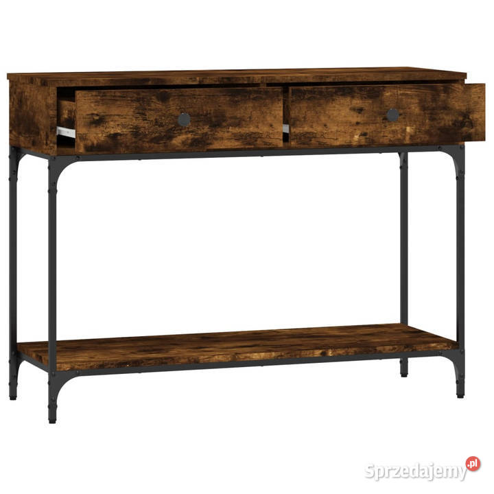Stolik konsolowy przydymiony dąb 100x345x75