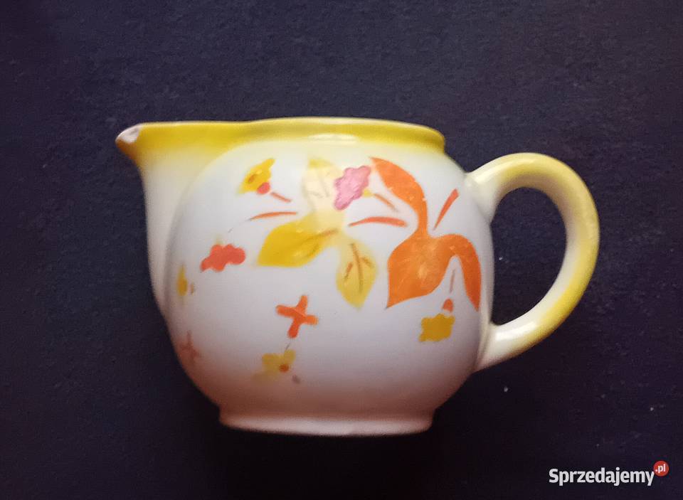 Patera fajansowy mlecznik art deco Spritzdekor Koźminek