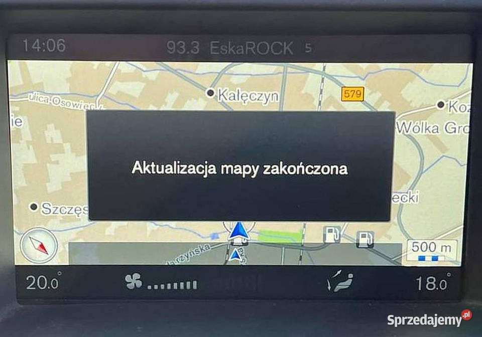 Mapa VOLVO S60 S80 V40 V60 V70 XC60 XC70 Europa warmińsko-mazurskie Olsztyn