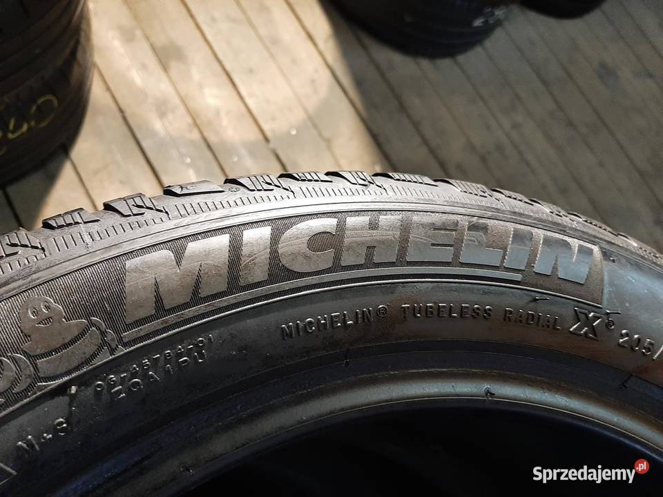 2x Opona UŻYWANA ZIMOWA 20555R17 MICHELIN 139 55 Zaścianki