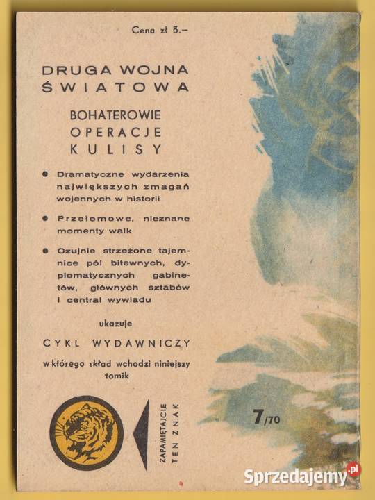 ŻÓŁTY TYGRYS SALUT WICHRA 1970 Łódź sprzedam