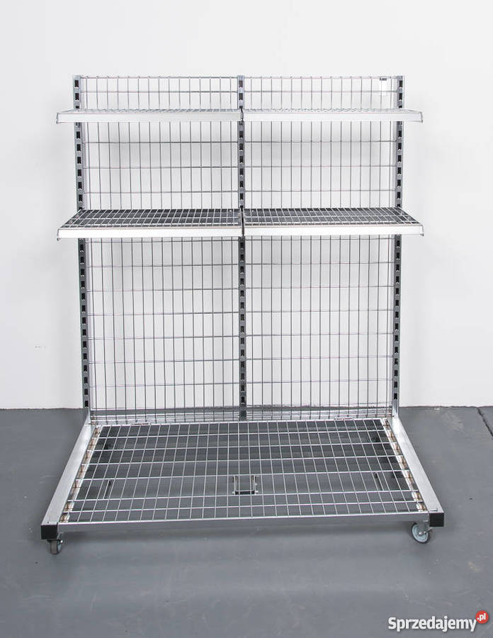 REGAŁ SKLEPOWY NA KÓŁKACH chrom Słubice