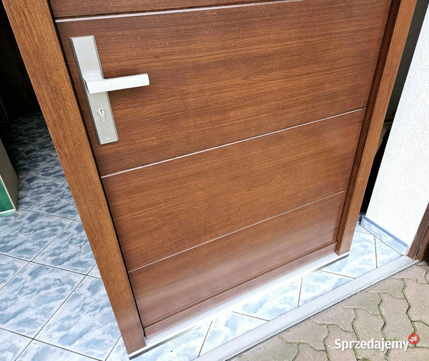 Drzwi DŁUGOSZ zewnętrzne wejściowe drewniane Dom i Ogród