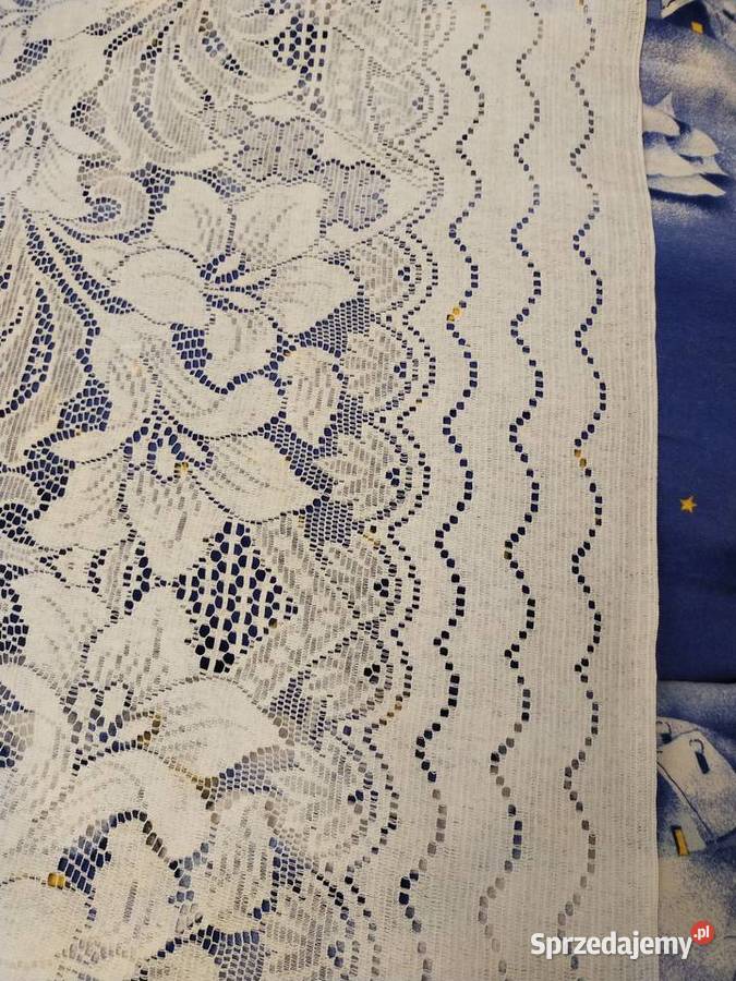 Ażurowy obrus narzuta lata ok 70te Katowice