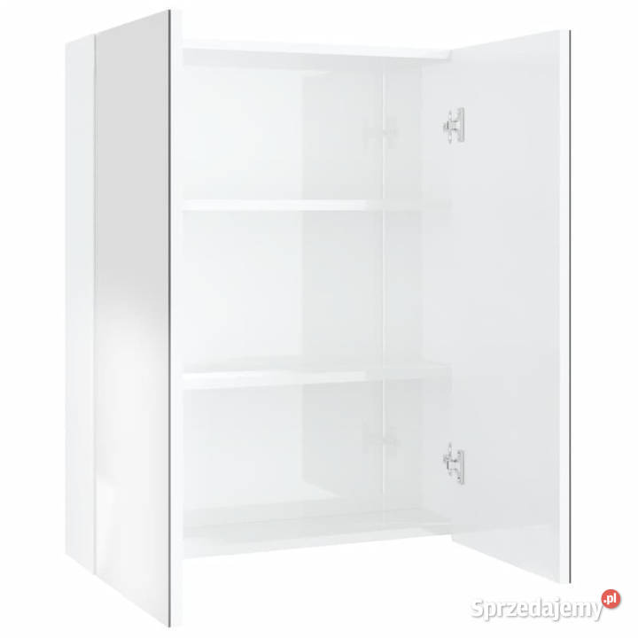 Szafka łazienkowa z lustrem 60x15x75 MDF biel z Warszawa
