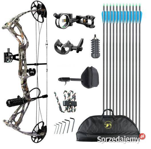 MEGA ZESTAW Łuk bloczkowy myśliwski Sanlida Nowy Sącz