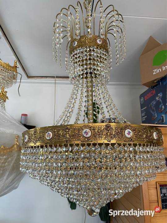 Żyrandol ogromny pałacowy lampa Kłodzko