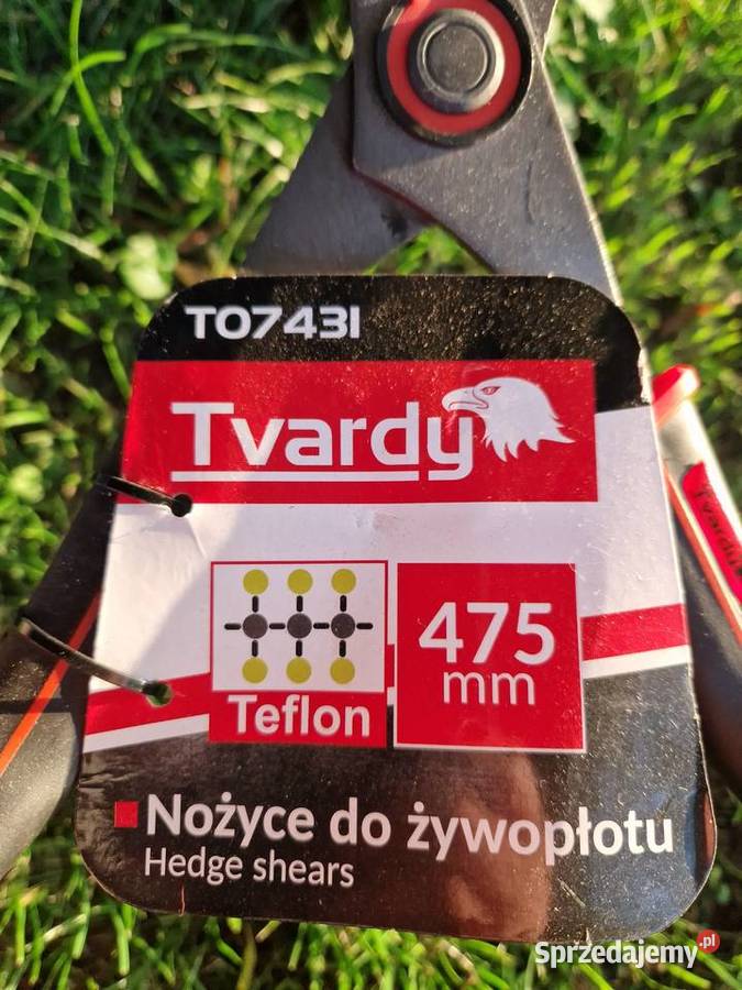 Nożyce do żywopłotu faliste 475mm PTFE Tvardy