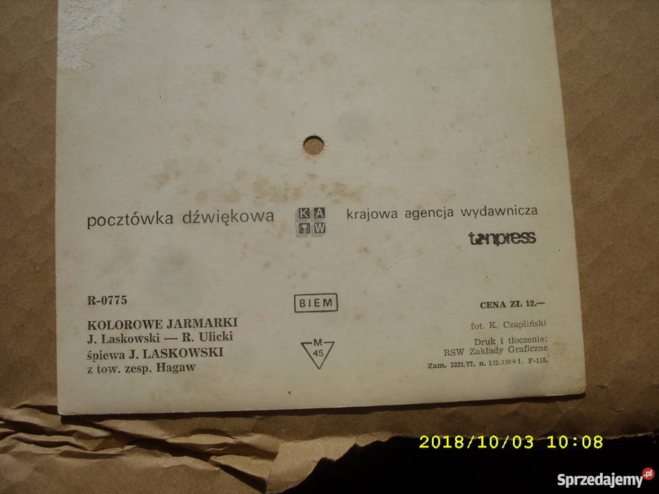 JLASKOWSKIKOLOROWE JARMARI Pocztowka dzwiekowa Wołów