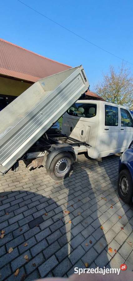 Doka t5 transporter 19 tdi kiper hak 6 osób Kietrz