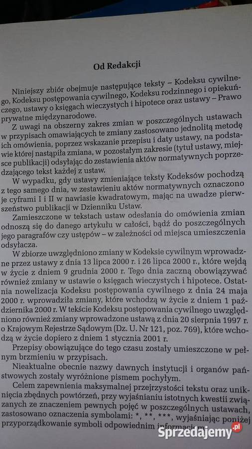 Kodeks cywilny Kodeks postępowania cywilnego Warszawa