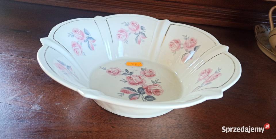 Patera miseczka z gałązką jeżyny w brązach i pomorskie Gdańsk