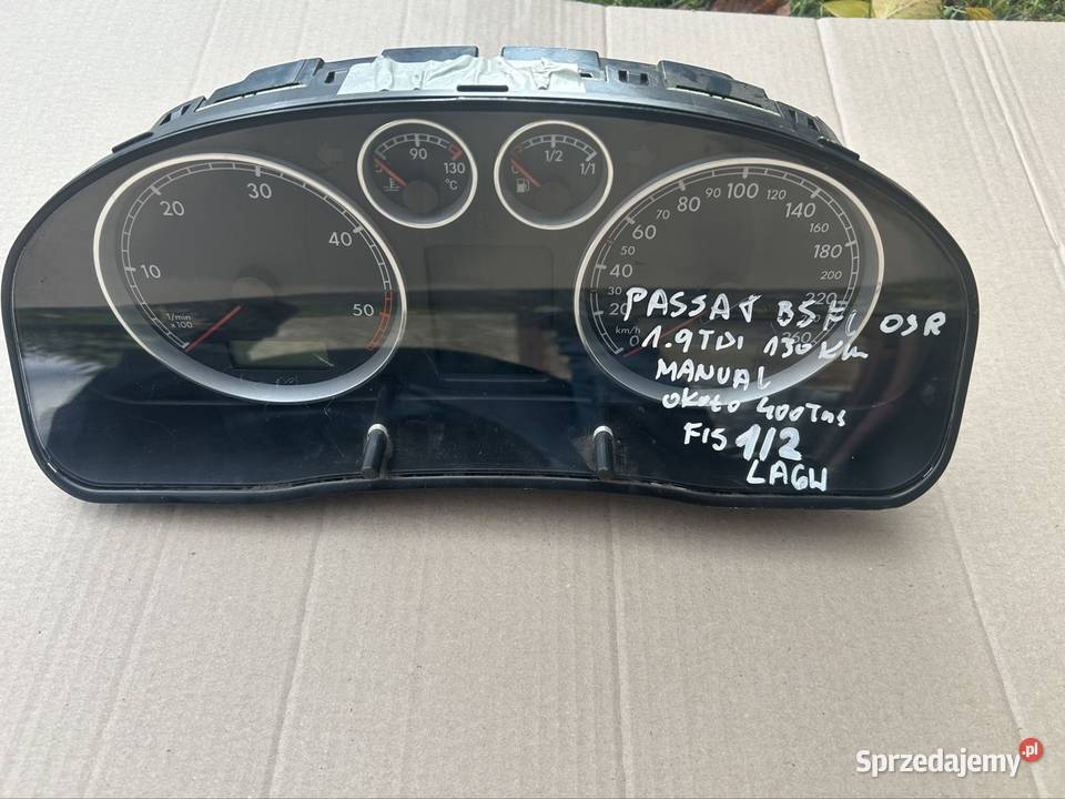 Licznik Passat b5 fl 19tdi 130 3B0920827A osobowe Pozostałe Bydgoszcz