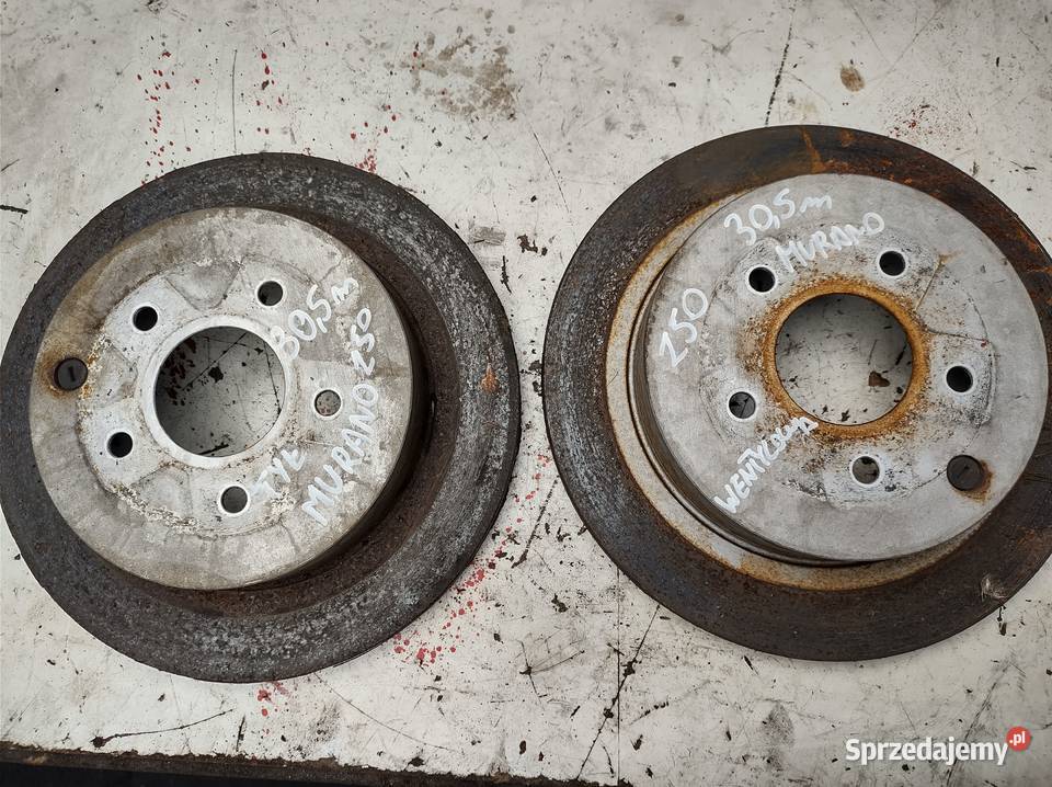 NISSAN MURANO Z50 tarcza hamulcowa tył 305mm