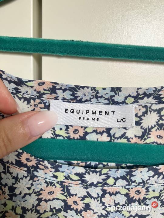 Nowa jedwabna bluzka Equipment kwiatuszki Nisko