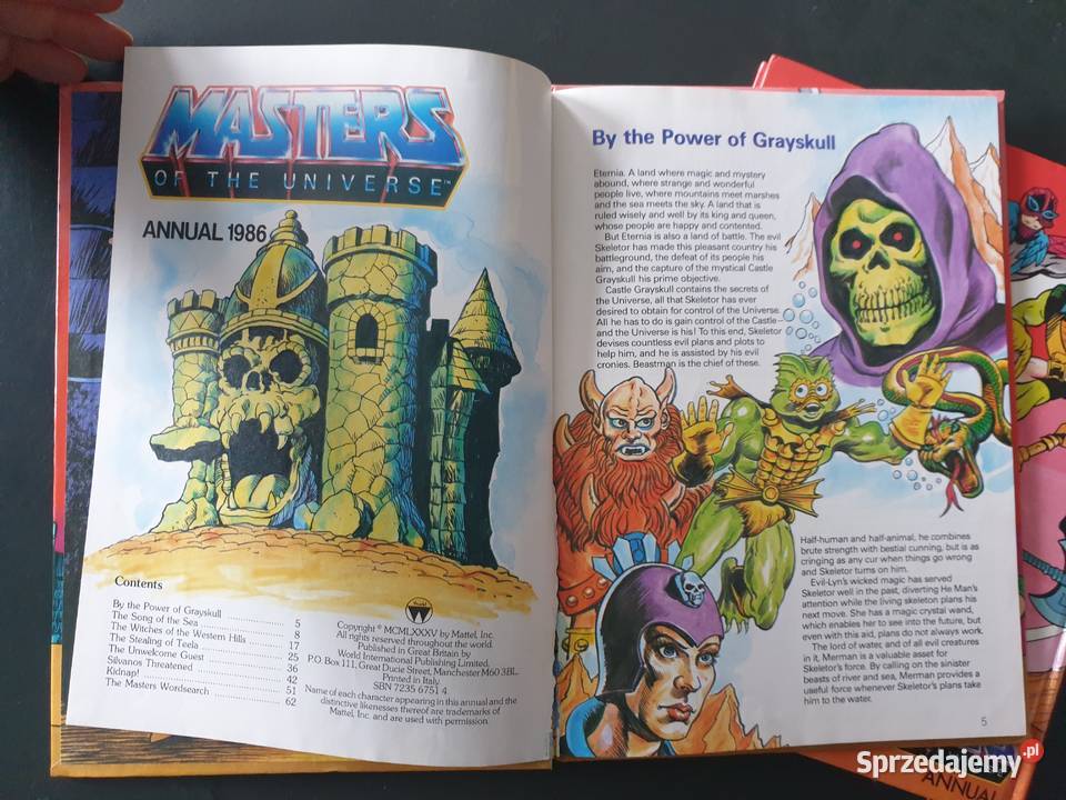 HeMan Masters Of The Universe Annual 1986 komiks Gdynia