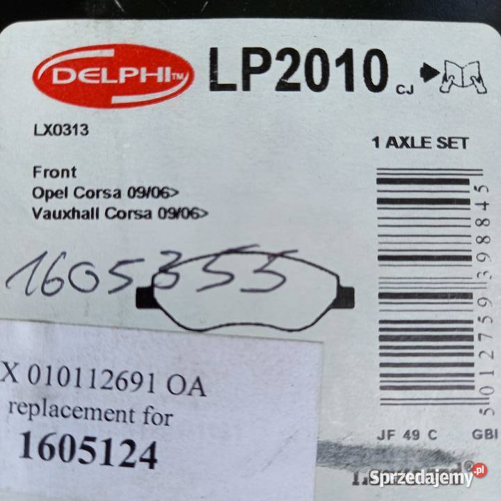 LP 2010 Klocki hamprzód Klocki hamulcowe małopolskie Kraków sprzedam