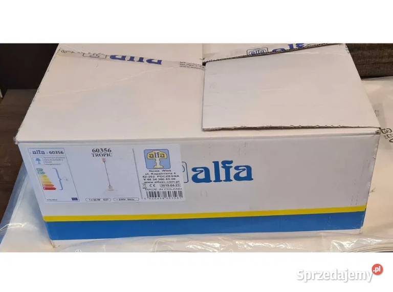 Nowa szklana lampa wisząca ALFA Tropic 60356 śląskie Rybnik sprzedam