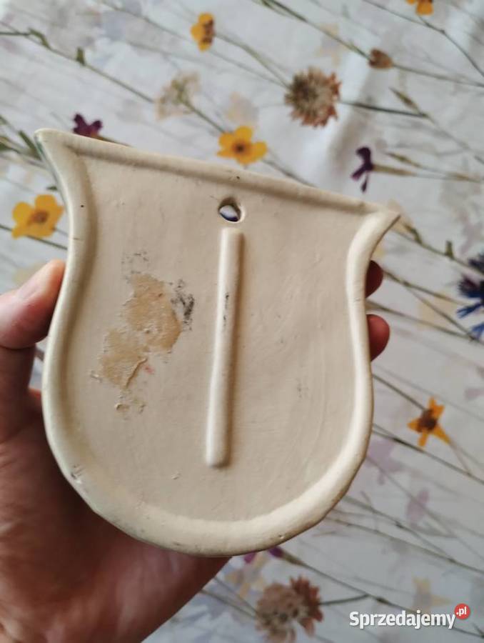 PRL wazon zawieszka ceramika Białystok Kutno