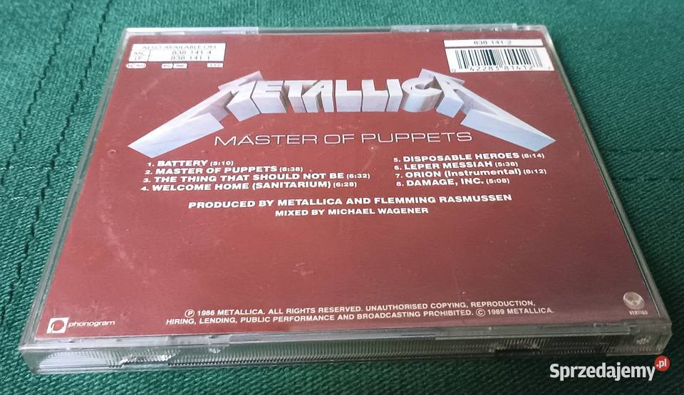 Metallica Master of Puppets CD Zbylitowska Góra