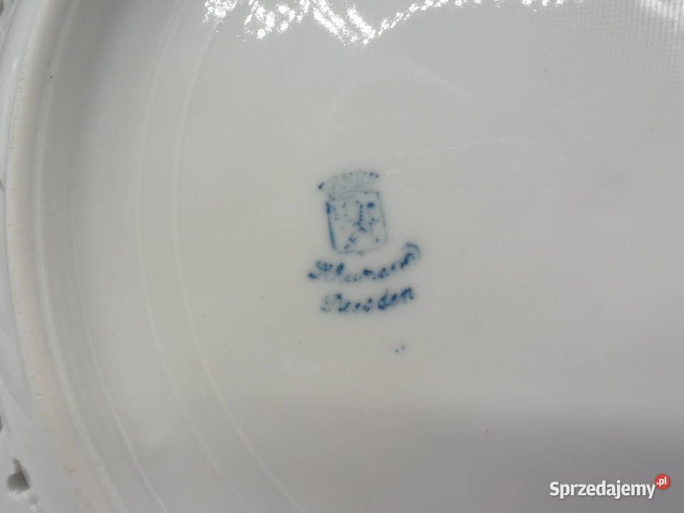 Kolekcjonerski Talerz Ażurowy Schumann Dresden Raszków