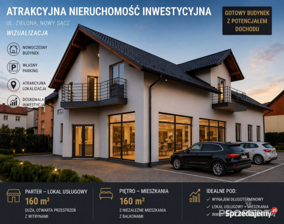 sprzedaży lokalu Nowy Sącz 320m2 małopolskie