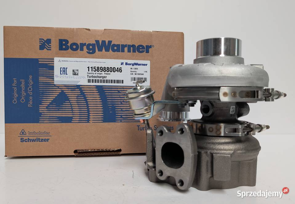 Turbosprężarka BorgWarner 11589700046 Siedlce sprzedam