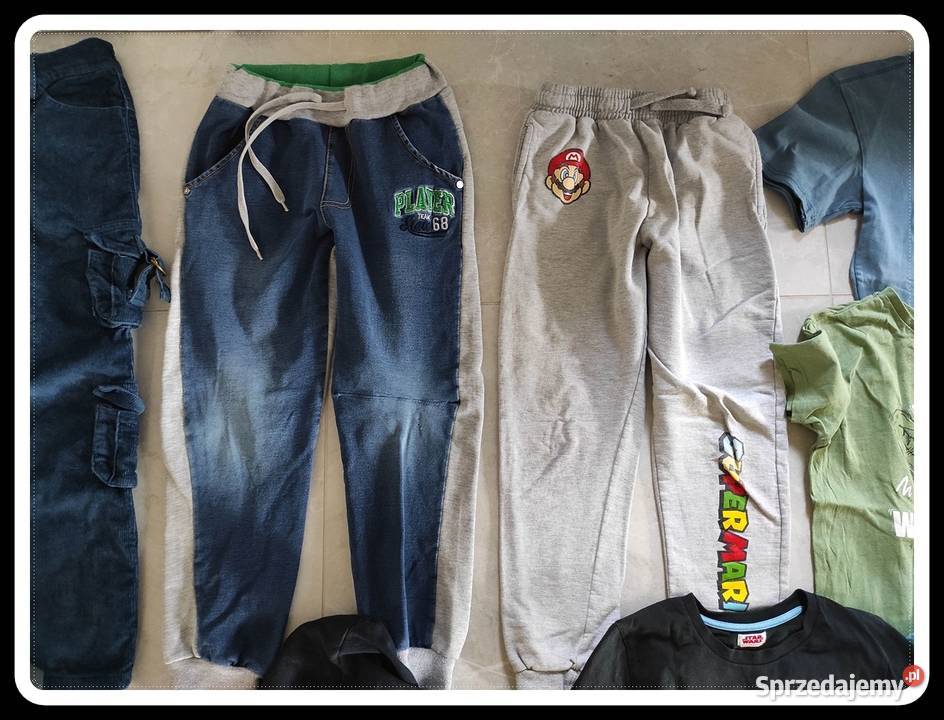 Zestaw paka ubrań chłopięcych rozmiar 134 buty 8 lat+