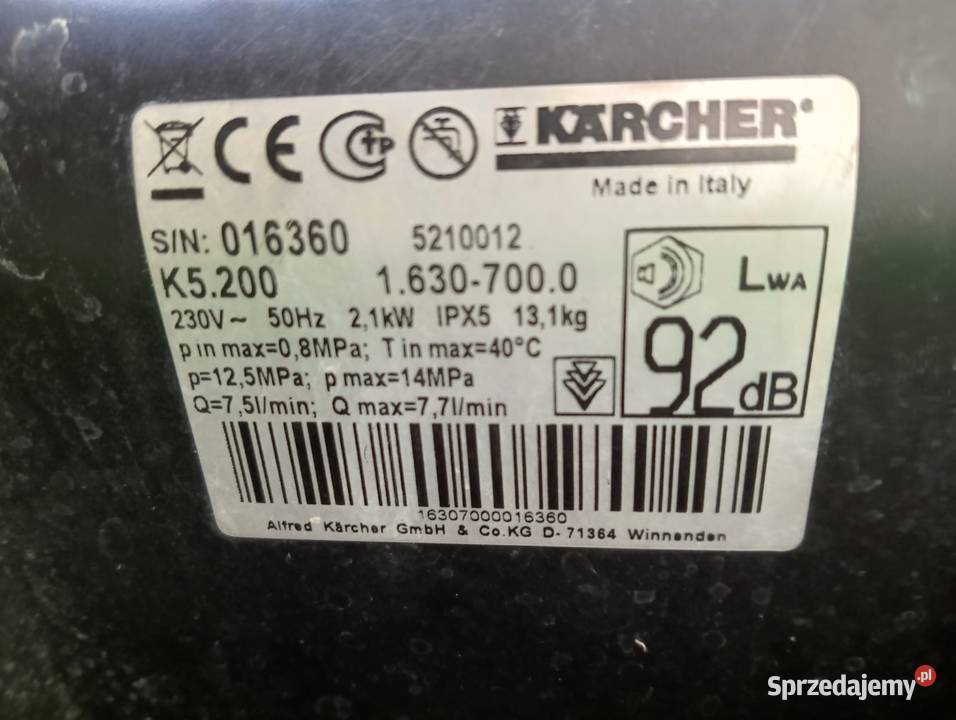 Myjka Karcher K 5200 Super stan Gwarancja Radom