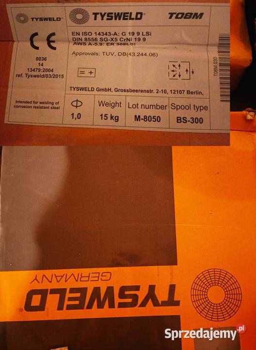 NOWY drut spawalniczy INOX 308LSi 10 mm 215 dolnośląskie Jawor