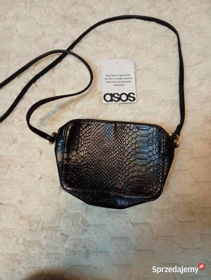 ASOS Czarna torebka wieczorowa z Londynu Na ramię  małopolskie Kraków