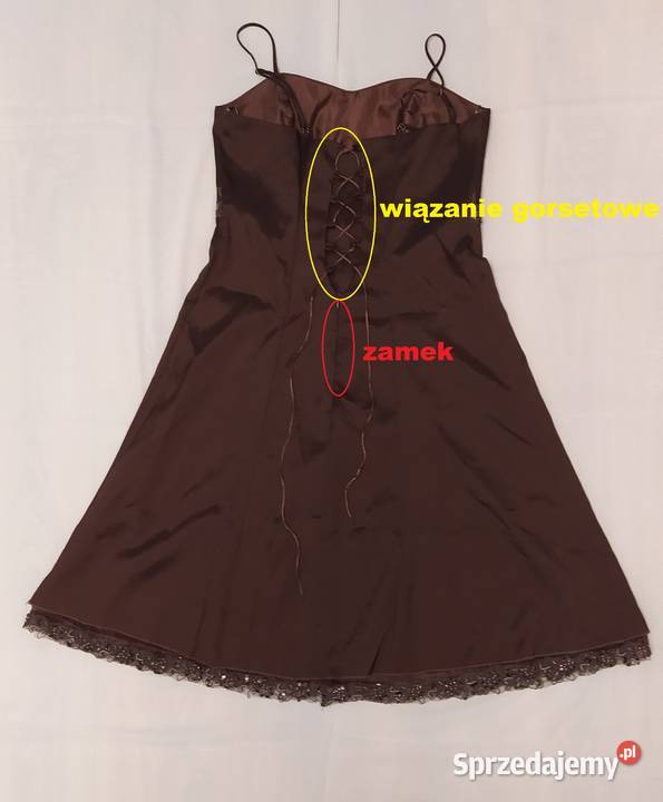 Sukienka damska MiroMar brązowy/beżowy Hajnówka
