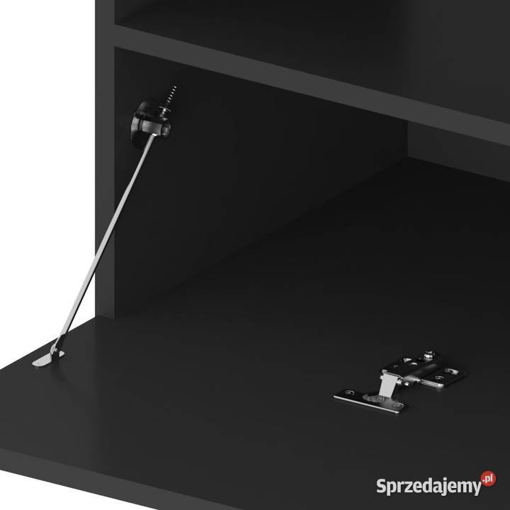 Szafka pod TV z oświetleniem LED czarna 75x35x40 Warszawa